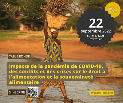 Déclaration : Impacts de la pandémie de COVID-19, des conflits et des crises sur le droit à l’alimentation et la souveraineté alimentaire en Afrique￼